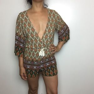 Angie Bohemian Low Neck Romper